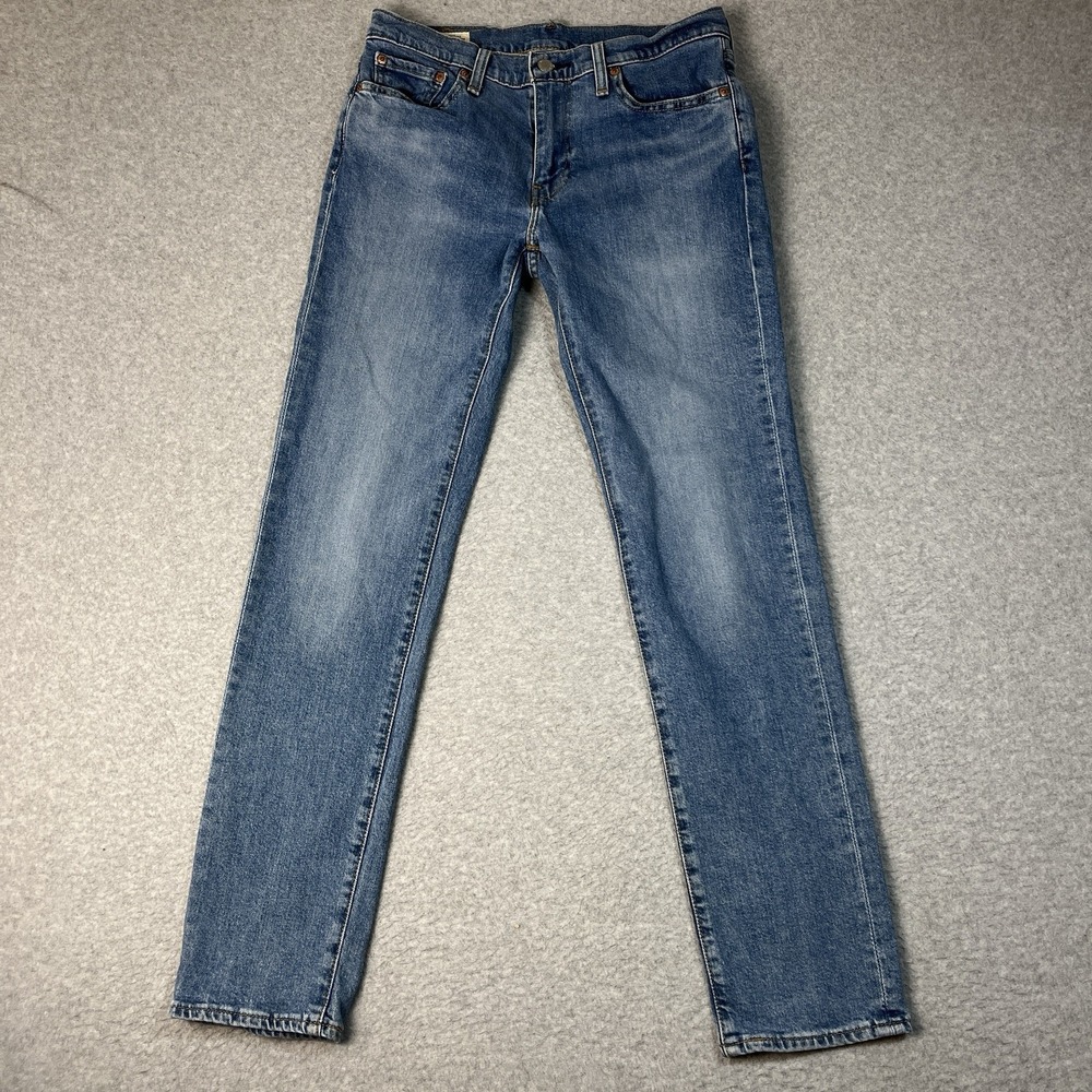 Levis Premium Jeans Mens 30x32 Blue 511 Slim Cotton Blend Stretch Light Mid Rise
